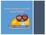 Olympic Word Wall Words FREEBIE