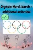 Olympic activities! (word search + Mini coloring sheet + d
