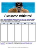 Olympics Awesome Athletes Poetry Using Sensory Details