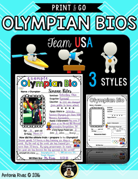 Preview of Famous Athlete Biography Writing Posters