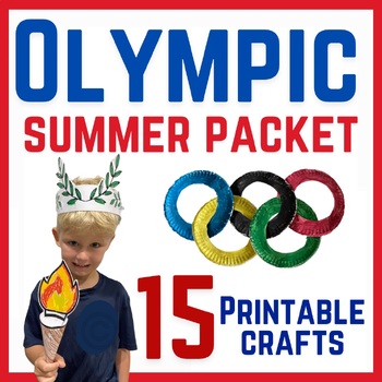 Preview of Olympics Craft, Crown coloring & other end of year & Summer activities 