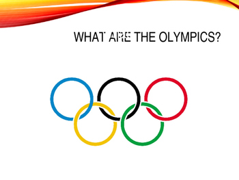 Olympics Lesson by Telepractice Connect | Teachers Pay Teachers