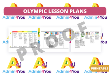 Preview of Olympics Lesson Plan for All Ages
