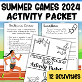 Summer 2024 Games Activities Packet for 2nd 3rd 4th 5th Grade