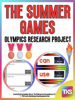 Preview of Summer Games: A Research and Writing Project PLUS Centers!