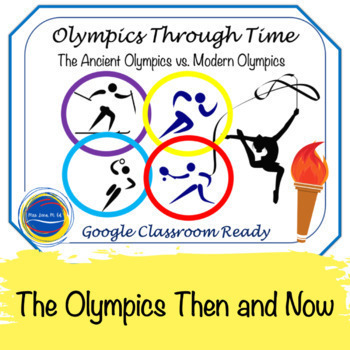Preview of Paris Summer Olympics 2024 Games Then and Now NO Prep Lesson Plan