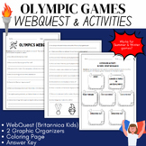 Olympics WebQuest & Activities - Works for Summer & Winter Games!