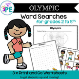 Olympics Word Search Puzzles