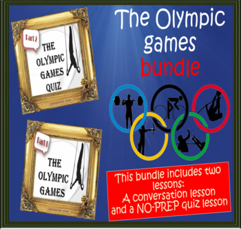 Preview of Olympics bundle - two-part power point lesson for ESL adults and teens
