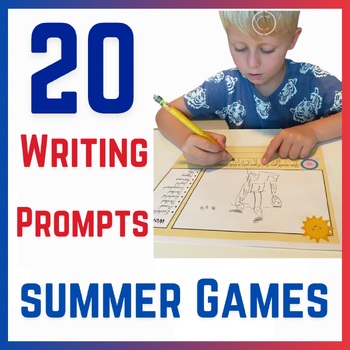 Preview of Summer Olympics activities, end of year writing prompts. Grade 1 work sheets