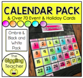 Ombré Calendar Pack With Holiday & Event Cards That Don't 