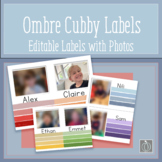 Ombre Cubby and Classroom Labels With Photos