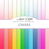 Ombre Solid Digital Paper patterns block colors gradient s