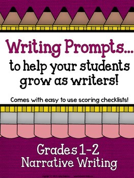 Preview of On Demand Narrative Writing Assessments - Easy Grade Primary Writing Prompts