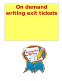 On Demand Writing Exit Slips