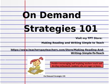 Preview of Interactive On Demand Writing