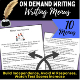 On Demand Writing- Menus to Build Independence, Endurance 
