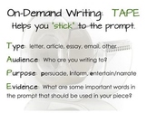 On-Demand Writing Prompts, Outline, and Anchor Charts