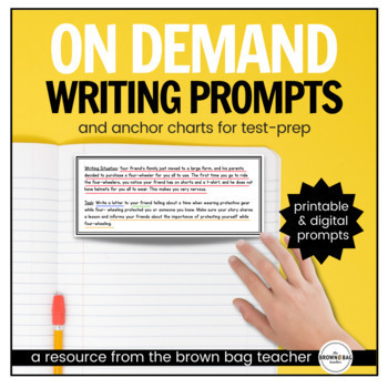 Preview of On-Demand Writing Prompts: Test Prep for Narrative, Opinion, Informative Writing