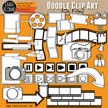 Preview of On Film Doodle Clip Art Collection