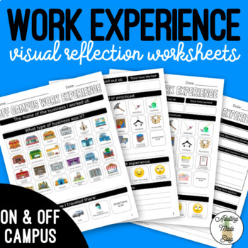 Preview of Work Experience Reflection Worksheets