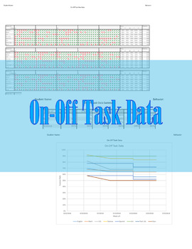 Preview of On-Off Data Excel Tracker and Graph (Behavior Tracker)