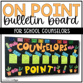 Preview of On Point Beginning of the Year Introduction Bulletin Board for School Counselors