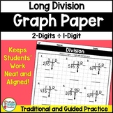 Long Division 2 Digits by 1 Digit on Graph Paper