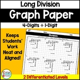Long Division of 4 Digits by 1 Digit on Graph Paper