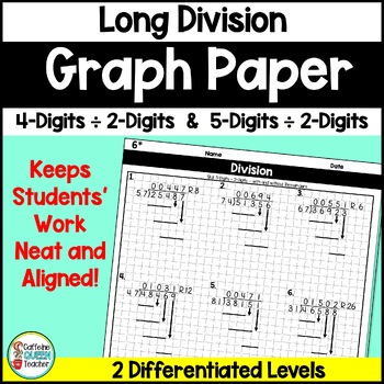 Preview of Long Division Practice with 4-Digits and 5-Digits by 2-Digit Divisors Grid Paper