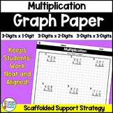 Multi-Digit Multiplication on Graph Paper Worksheets for 3