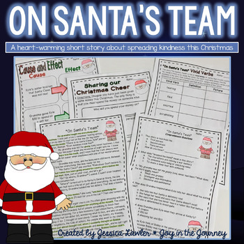 Preview of Christmas Reading Comprehension - On Santa's Team
