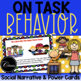 On Task Behavior Social Narrative / Power Cards / Superhero Theme