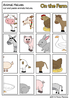 on the farm activity pack by pooky pandas teachers pay teachers