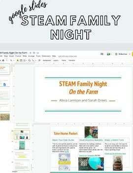 Preview of On The Farm Steam Family Night Planning PowerPoint and Ideas // STEAM Farm Idea