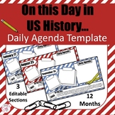 On This Day In US History - Daily Agenda