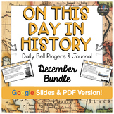 On This Day in History Bell Ringer- DECEMBER Edition - (Pa