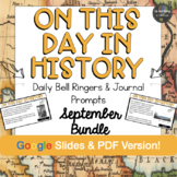 On This Day in History Bell Ringer- SEPTEMBER Edition - (P