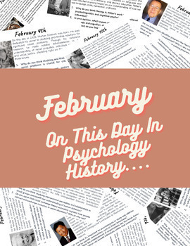 Preview of On This Day in Psychology History: February | Bell Ringer, Opener | No Prep!