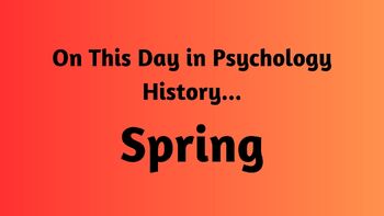 Preview of On This Day in Psychology History: Spring Bundle | Bell Ringer, Opener | No Prep
