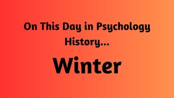 Preview of On This Day in Psychology History: Winter Bundle | Bell Ringer, Opener | No Prep