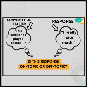 Pragmatics - On topic vs Off topic Visual