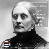 On Women's Right to Vote by Susan B. Anthony | SAT TEST PR