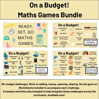 Preview of On a Budget! - Ready, Set, Go Maths Games
