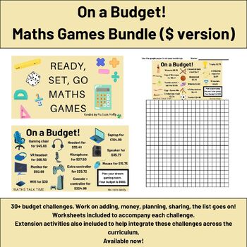 Preview of On a Budget! $ Version Bundle - Ready, Set, Go Maths Games