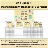 On a Budget! $ Version - Ready, Set, Go Maths Games Worksheets
