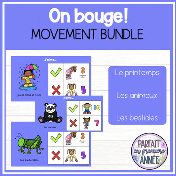 Preview of On bouge! DIGITAL Movement BUNDLE for Spring
