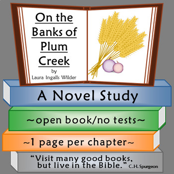 Preview of On the Banks of Plum Creek Novel Study