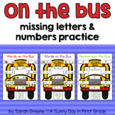 Missing Short Vowels and Numbers Practice