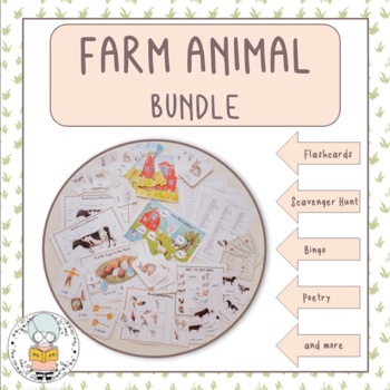 Preview of On the Farm Activity Pack Bundle - Perfect for Homeschoolers and Early Learners